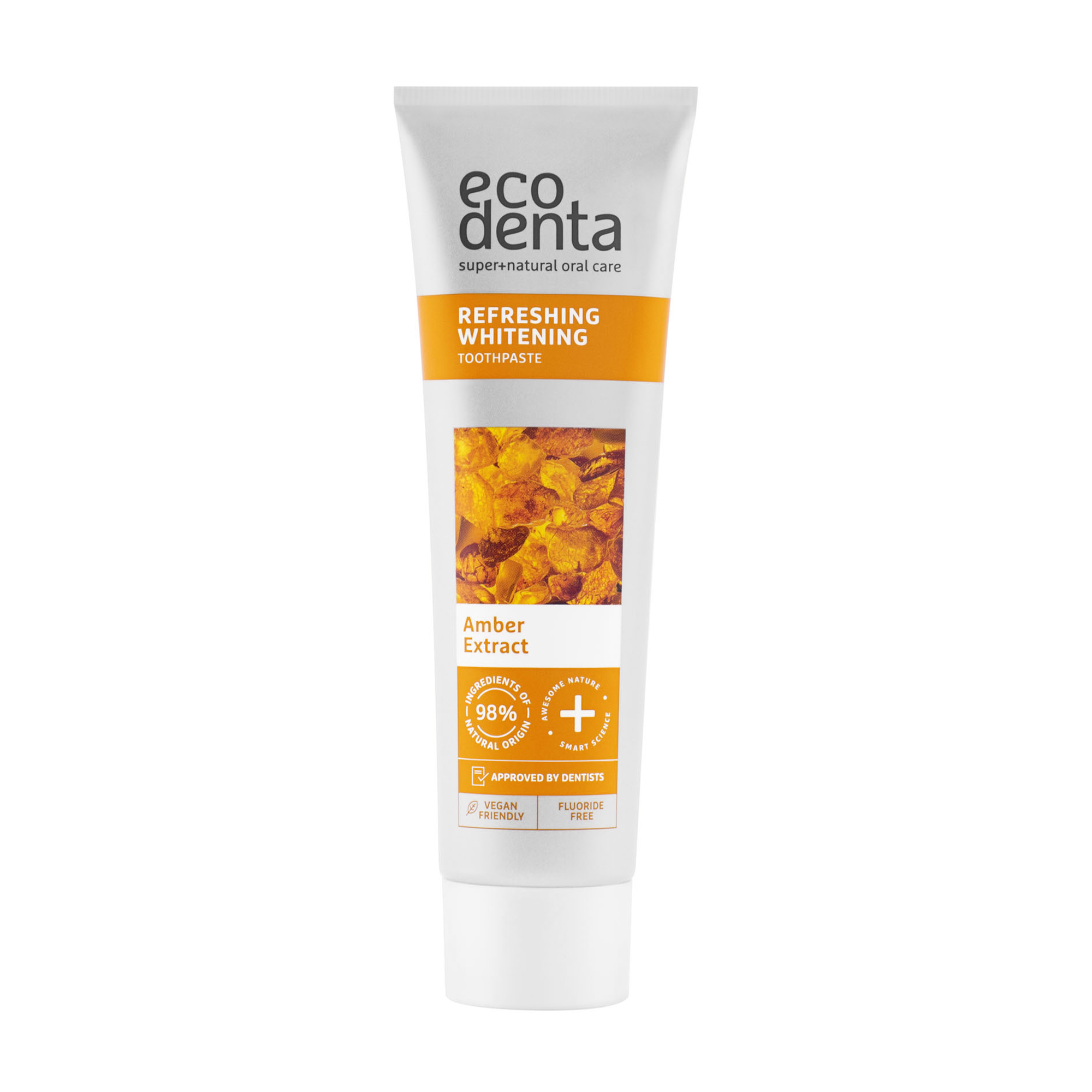 Освіжальна відбілювальна зубна паста Ecodenta Expert Line Refreshing Whitening Toothpaste з екстрактом бурштину, 100 мл