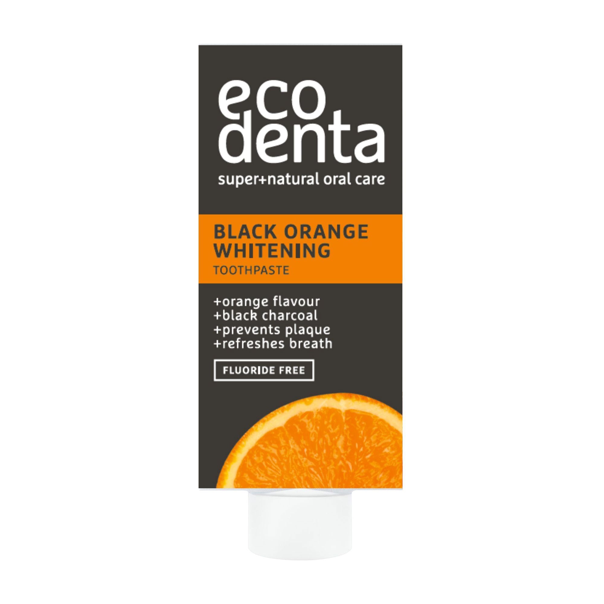 Відбілювальна зубна паста Ecodenta Black Orange Whitening Toothpaste з апельсином, 10 мл